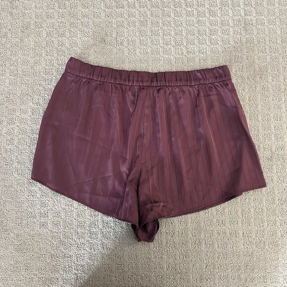 Y2K Abercrombie & Fitch Loungewear Sleep Shorts Womens Large L Purple Boxers - Picture 5 of 7